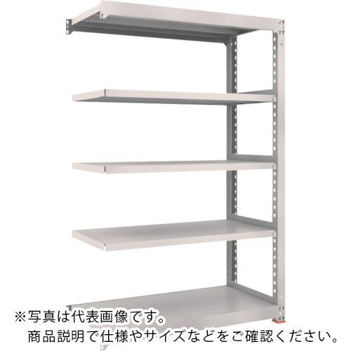 TRUSCO M3型中量棚 1800X571XH2100 4段 連結 免震樹脂ベース付 ネオグレー ...