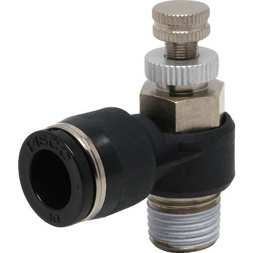PISCO スロットルバルブ エルボ チューブ10MMネジR1/4 ( JNC10-02 )