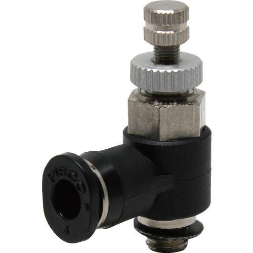 PISCO スロットルバルブ エルボ チューブ4MMネジM5X08 ( JNC4-M5 )