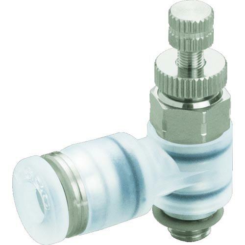 PISCO スロットルバルブ エルボ PPタイプ ( PJNC4-M5 )