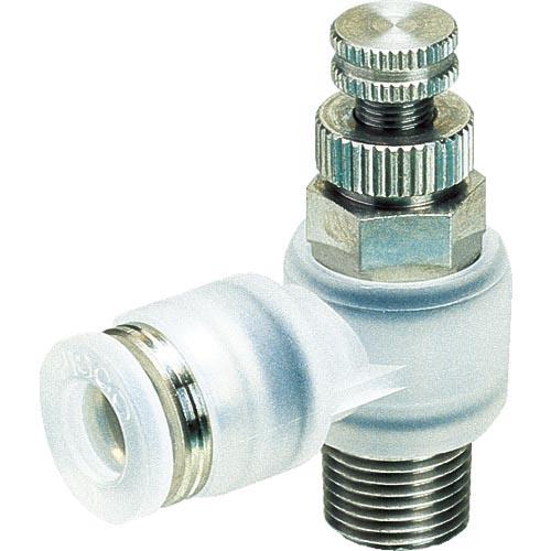 PISCO スロットルバルブ エルボ PPタイプ ( PJNC6-01 )