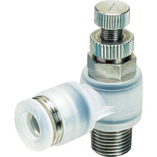 PISCO スピードコントローラ エルボ PPタイプ φ8用 接続口径R1/4 ( PJSC8-02...