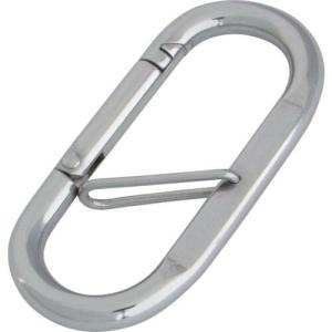 【SALE価格】水本 ステンレス プチカラビナ(ハズレ止め付) 線径10mm 長さ90mm ( B-159 ) (株)水本機械製作所｜orangetool