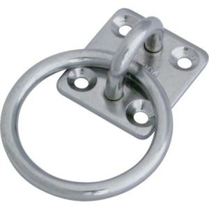 【SALE価格】水本 ステンレス 丸カンプレート 54mm×75mm 丸カン内径60mm ( B-773 ) (株)水本機械製作所｜orangetool