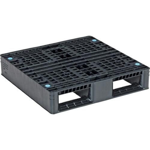 サンコー リサイクルプラスチックパレット 812903 D2-077077 ブラック  ( 8129...