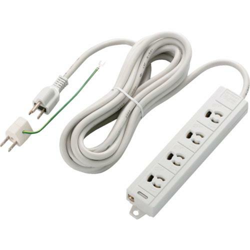 ELECOM EURoHS指令準拠抜け止めPCタップマグネット付/3P4口/5m ( T-ECOH3...