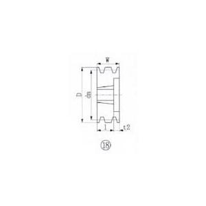 EVN ブッシングプーリー SPA 100mm 溝数3 ( SPA100-3 ) エバオン(株)｜orangetool