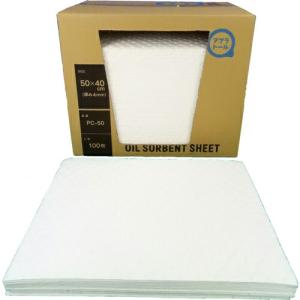 JOHNAN 油吸収材 アブラトール シート 50×40×0.4cm 100枚入 ( PC-50 ) JOHNAN(株)｜orangetool