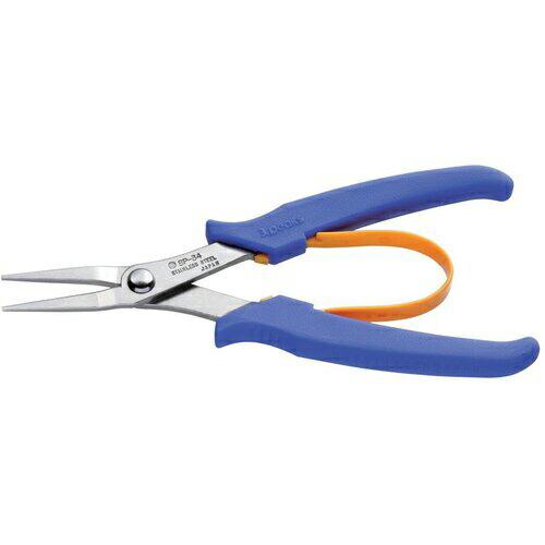 スリーピークス ステンレス製先細リードペンチ(バネ付) 150mm ( SP-34 ) (株)スリー...