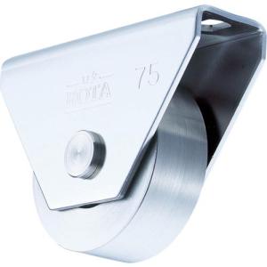 【SALE価格】ヨコヅナ ロタ・ステンレス重量戸車 車輪径120mm 平型 ( WBS-1202 ) (株)ヨコヅナ｜orangetool