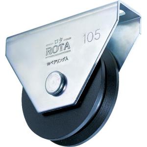 【SALE価格】ヨコヅナ ロタ・重量戸車 105mm V型 ( WHU-1055 ) (株)ヨコヅナ｜orangetool