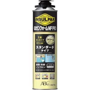 【SALE価格】ABC 簡易型発泡ウレタンフォーム 1液ガンタイプ インサルパック ガンフォーム 750ml フォーム色:クリーム ( NFPRO ) (株)エービーシー商会｜orangetool