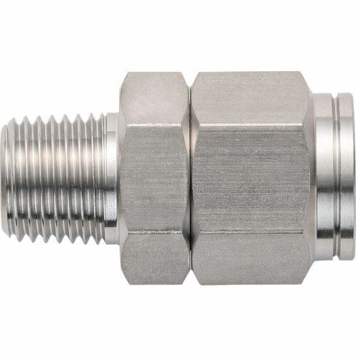潤工社 ステンレス継手 ニップル(インチGケイレツ) 6.35×3.96mm PT3/8 ( N-1...