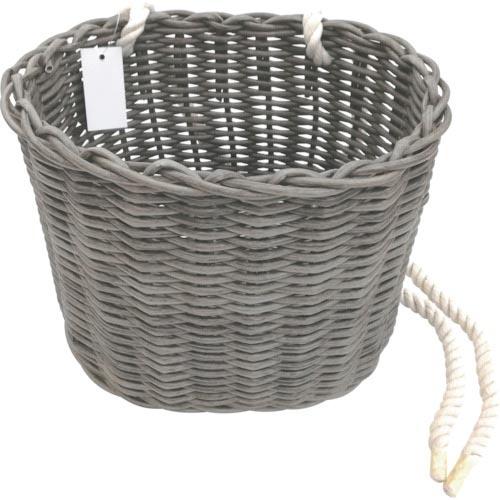 伝蔵 PE腰籠 楕円 グレー  ( F332 ) (8個セット)