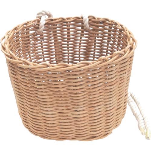 伝蔵 PE腰籠 楕円 ナチュラル  ( F334 ) (8個セット)