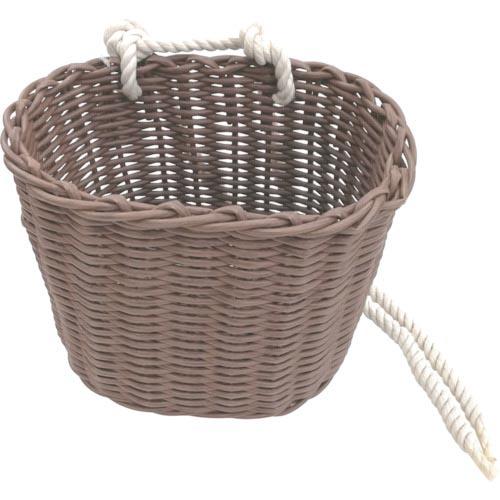 伝蔵 PE腰籠 楕円 ダークブラウン  ( F330 ) (8個セット)