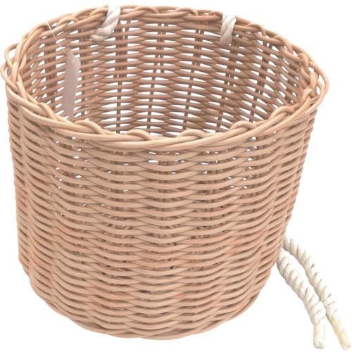 伝蔵 PE腰籠 丸 ナチュラル  ( F335 ) (8個セット)