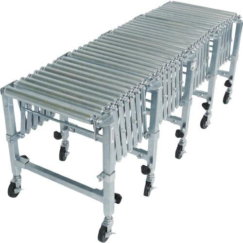 【SALE価格】TRUSCO フレキシブル伸縮ローラーコンベヤ ローラー径38.1 ローラー幅500...