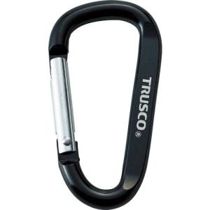 【SALE価格】TRUSCO カラビナ 線径6mmX60mm D型 ブラック ( TKN660BK ) トラスコ中山(株)｜orangetool