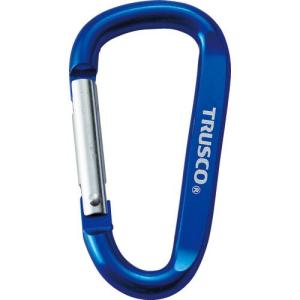 【SALE価格】TRUSCO カラビナ 線径6mmX60mm D型 ブルー ( TKN660BL ) トラスコ中山(株)｜orangetool