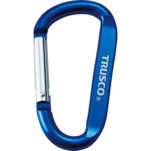 【SALE価格】TRUSCO カラビナ 線径8mmX80mm D型 ブルー ( TKN880BL ) トラスコ中山(株)｜orangetool