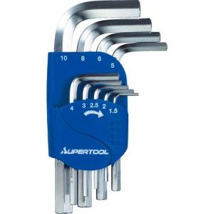 【SALE価格】スーパー 六角棒レンチ(9本組)1.5~10mm ( HKS9S ) (株)スーパーツール｜orangetool