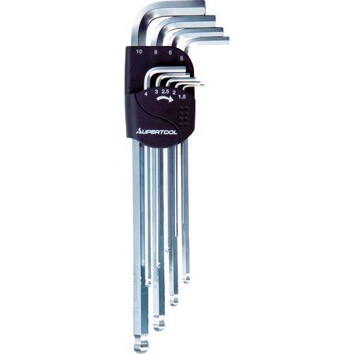 【SALE価格】スーパー エクストラロングボールポイント六角棒レンチ(9本組)1.5~10mm ( ...