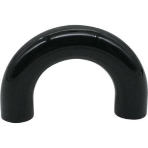 TRUSCO 丸棒取手 PS樹脂 黒 全長45mm 全高28mm ピッチ35mm 下穴深さ15 (B1トラスタッピンねじ4×30 2本付) ( MAPS-35BK ) トラスコ中山(株)｜orangetool
