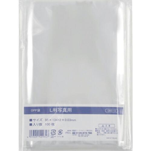 IRL ( 伊藤忠リーテイルリンク )　ＯＰＰ袋シールなし　Ｌ判写真用 ( OBS-13 )