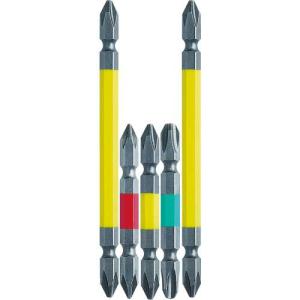 アネックス 両頭ドライバービット カラー4種 5本組 ( ACM5-02 ) (株)兼古製作所｜orangetool