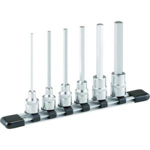 【SALE価格】TONE ロングヘキサゴンソケットセット(ホルダー付) 6pcs 差込角9.5mm ( HH306L ) TONE(株)｜orangetool