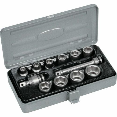 【SALE価格】TONE インパクト用ソケットセット(メタルトレー付) 12pcs 差込角9.5mm...
