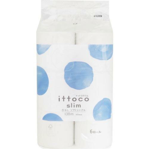 イトマン トイレットペーパー イットコ芯なしSLIM6R130mS ( 10130036 ) (5C...