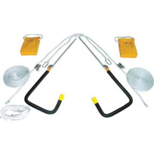 【SALE価格】TSUYORON 屋根上作業用墜落防止器具 ヤネロップ300型 一式 YU-300 ( YU-300-BX ) 藤井電工(株)｜orangetool