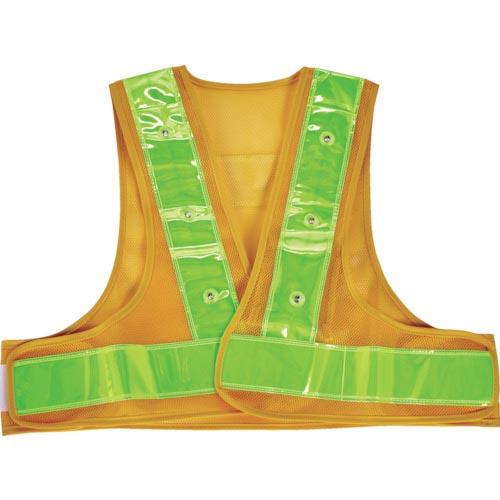 【SALE価格】TRUSCO LED付ショート安全ベスト イエロー×蛍光イエロー ( SLEYY )