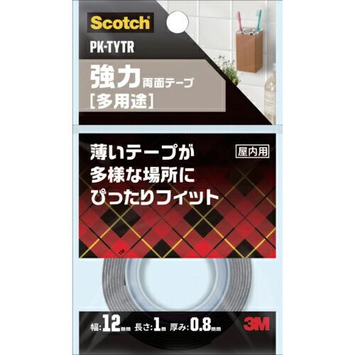 【SALE価格】3M スコッチ 強力両面テープ 多用途 12mm×1m ( PK-TYTR )