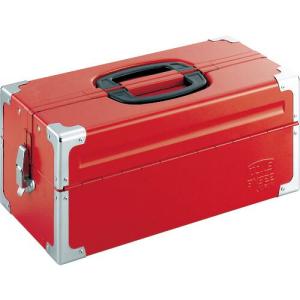 TONE ツールケース(メタル) V形2段式 433X220X195mm レッド ( BX322 ) TONE(株)｜orangetool