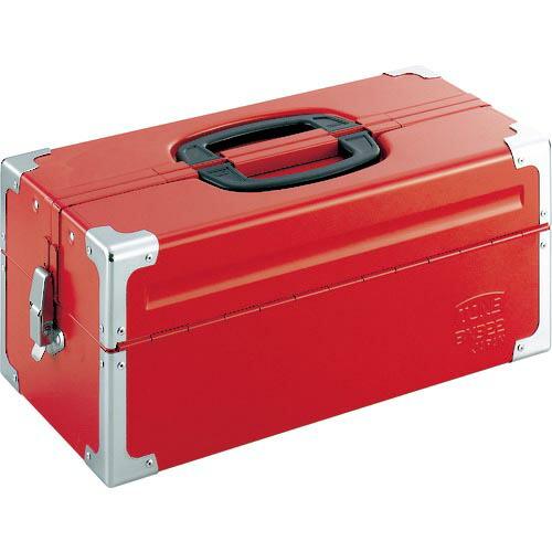TONE ツールケース(メタル) V形2段式 433X220X195mm レッド ( BX322 )...