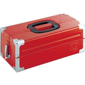 TONE ツールケース(メタル) V形2段式 433X220X160mm レッド ( BX322S ) TONE(株)｜orangetool