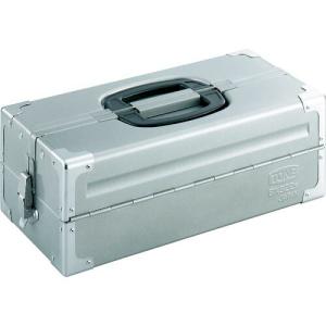 TONE スチール製工具箱 ツールケース(メタル) V形2段式 シルバー 外形寸法160mm ( BX322SSV ) TONE(株)｜orangetool