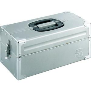 TONE スチール製工具箱 ツールケース(メタル) V形2段式 シルバー 外形寸法195mm ( BX322SV ) TONE(株)｜orangetool