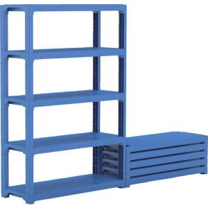 サンコー プラスチック棚L-2S 805588 ブルー  ( 80558805BL503 ) 三甲(株) (メーカー取寄)｜orangetool