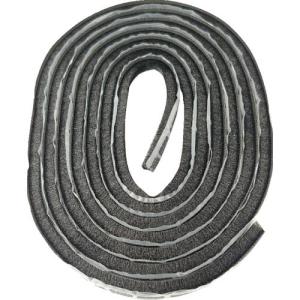 槌屋 屋外用すき間モヘアシール ブラック 6mm×7mm×2.5m (NO6070 BK)｜orangetool