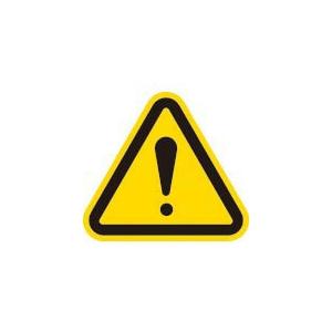 IM 三角ラベル危険 25mm(一辺の長さ) ( AT1-S ) (株)アイマーク