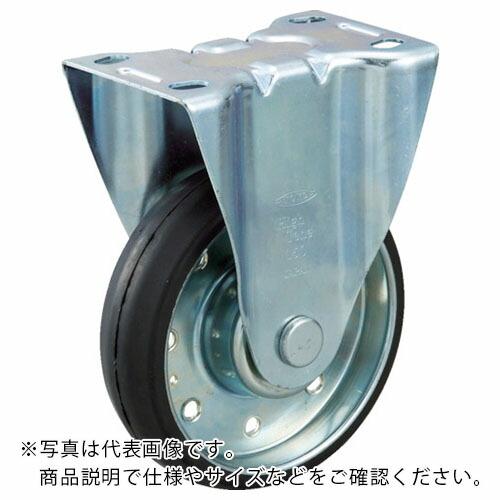 TRUSCO キャスター ハイテンプレス製ゴム車 固定金具付 φ130 ( HTTK-130 ) ト...