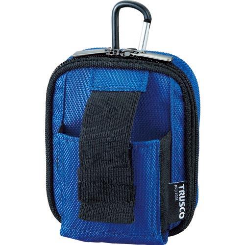 TRUSCO コンパクトツールケースワイド 2ポケット ブルー ( TCTC1803W-BL ) ト...