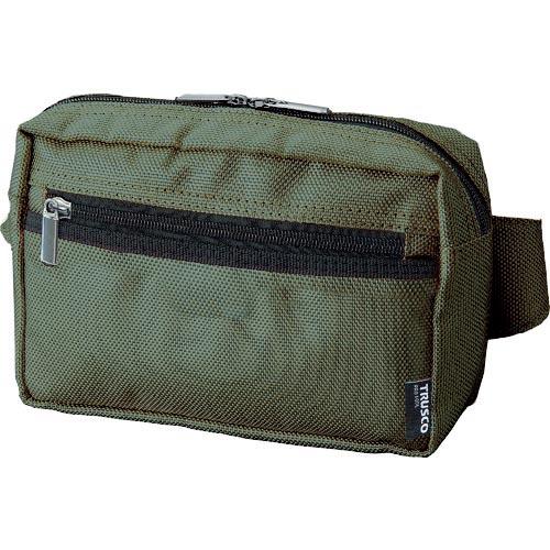 TRUSCO コンパクトウエストポーチ グリーン ( TC-CWP-GN ) トラスコ中山(株)