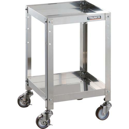 TRUSCO ステンレスワゴン クリーンラビット 75φウレタン車SUS金具 360×360×H60...