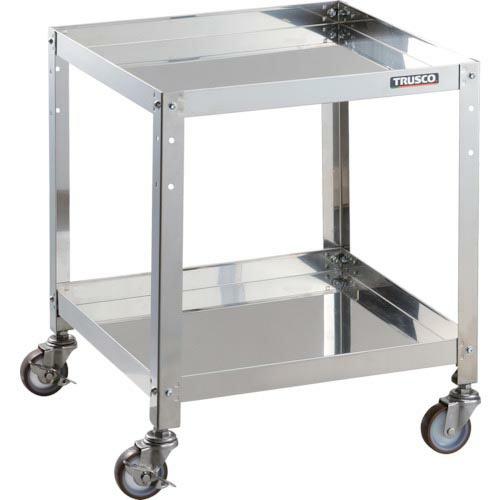 TRUSCO ステンレスワゴン クリーンラビット 75φウレタン車SUS金具 500×500×H60...
