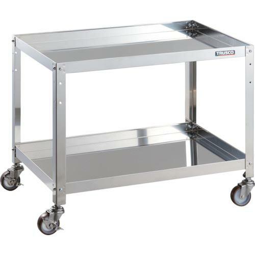 TRUSCO ステンレスワゴン クリーンラビット 75φウレタン車SUS金具 750×500×H60...